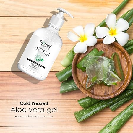 Spriea Herbals Cold Pressed Aloe Vera Gel Product shoot